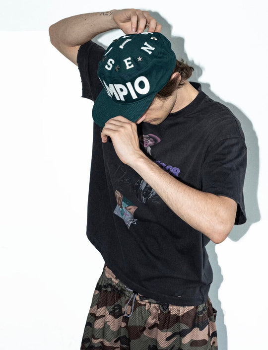 LIBERAFIT Star Studded Patch Embroidered Pillbox Cap | Face 3 Face