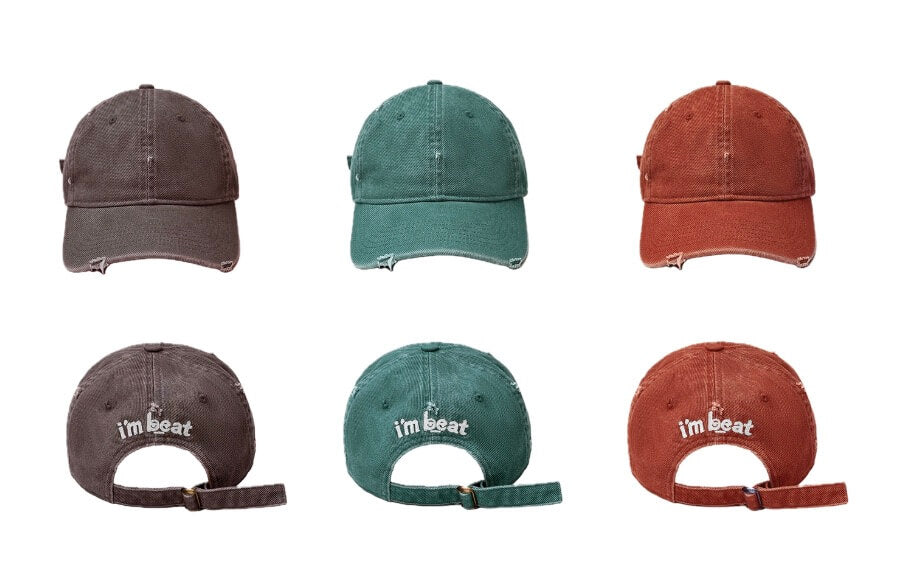 LIBERAFIT Vintage Washed Distressed Dad Cap | Face 3 Face