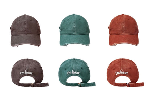 LIBERAFIT Vintage Washed Distressed Dad Cap | Face 3 Face