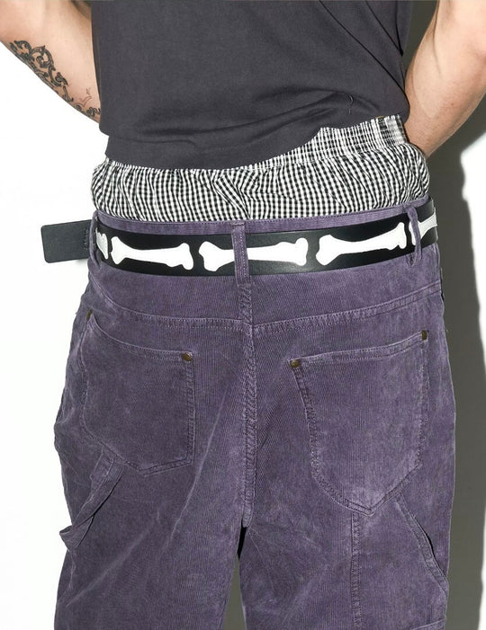 LIBERAFIT Bone Buckle Bone Patch Cowhide Belt | Face 3 Face