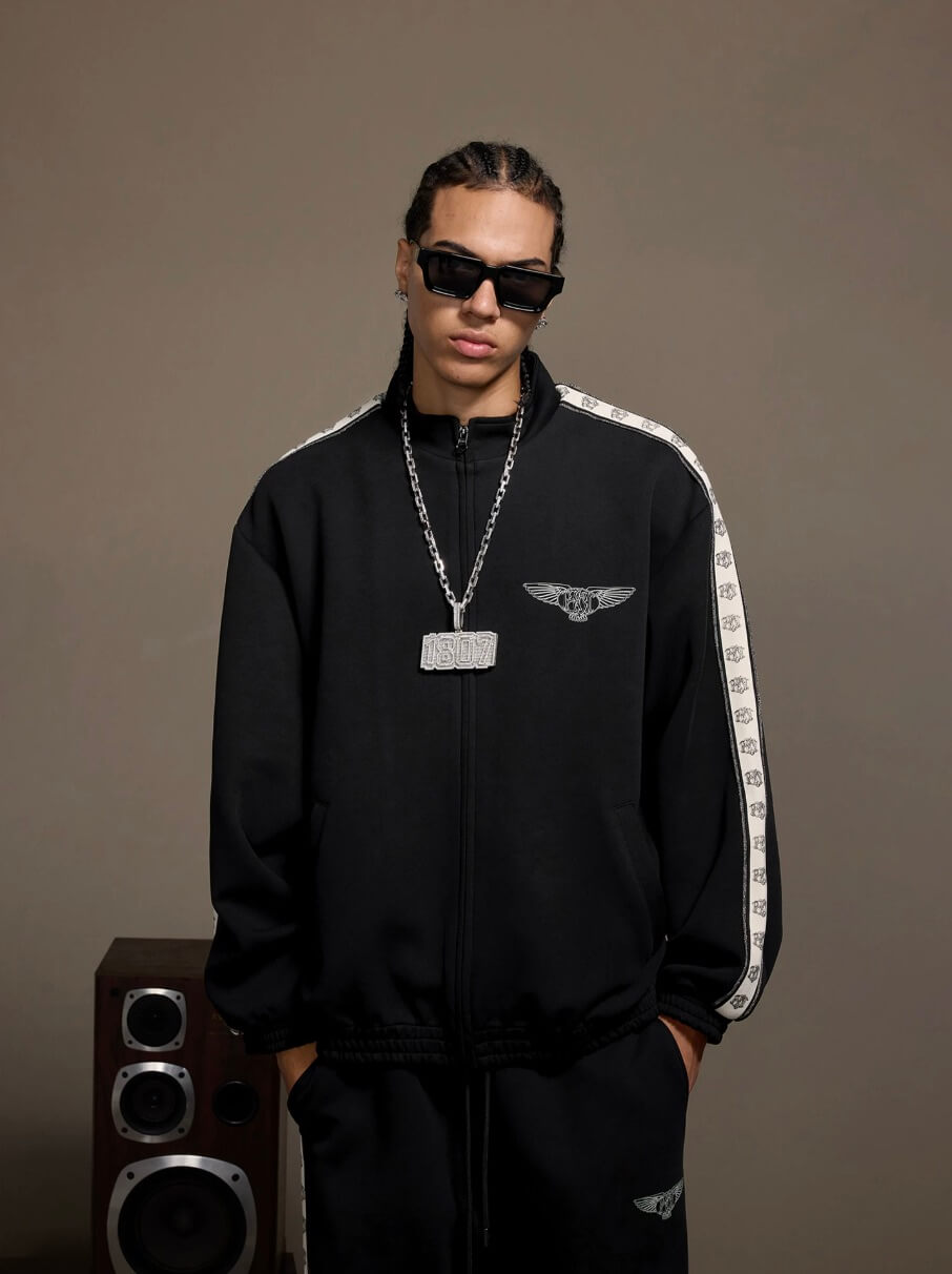 1807 Pegasus Sleeve Tape Track Jacket | Face 3 Face