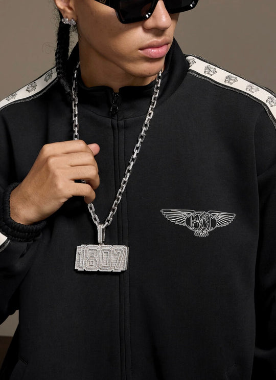 1807 Pegasus Sleeve Tape Track Jacket | Face 3 Face