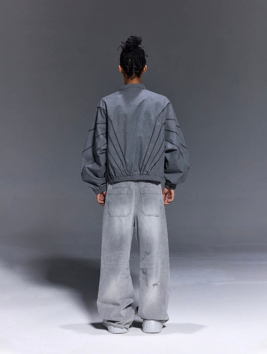 1807 Faded Wash Ripstop Track Jacket | Face 3 Face
