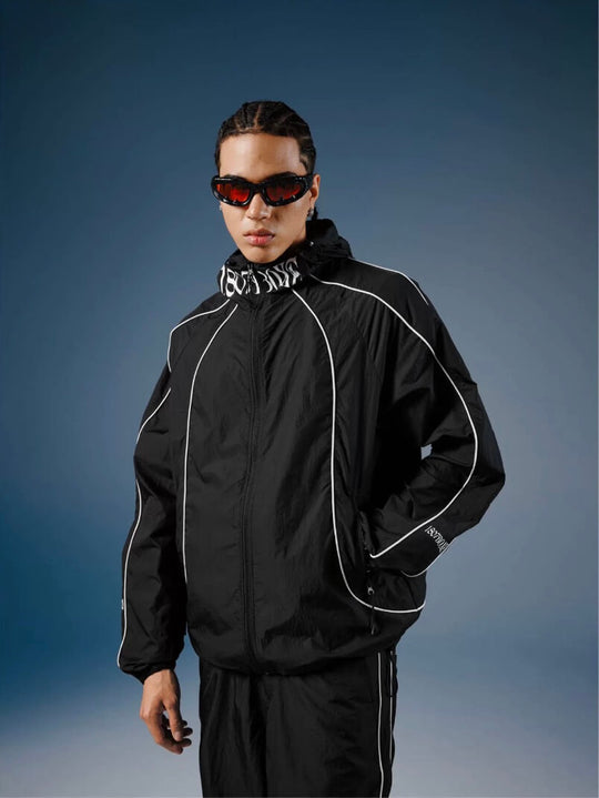 1807 Logo Star Print UV Protection Sports Track Jacket | Face 3 Face