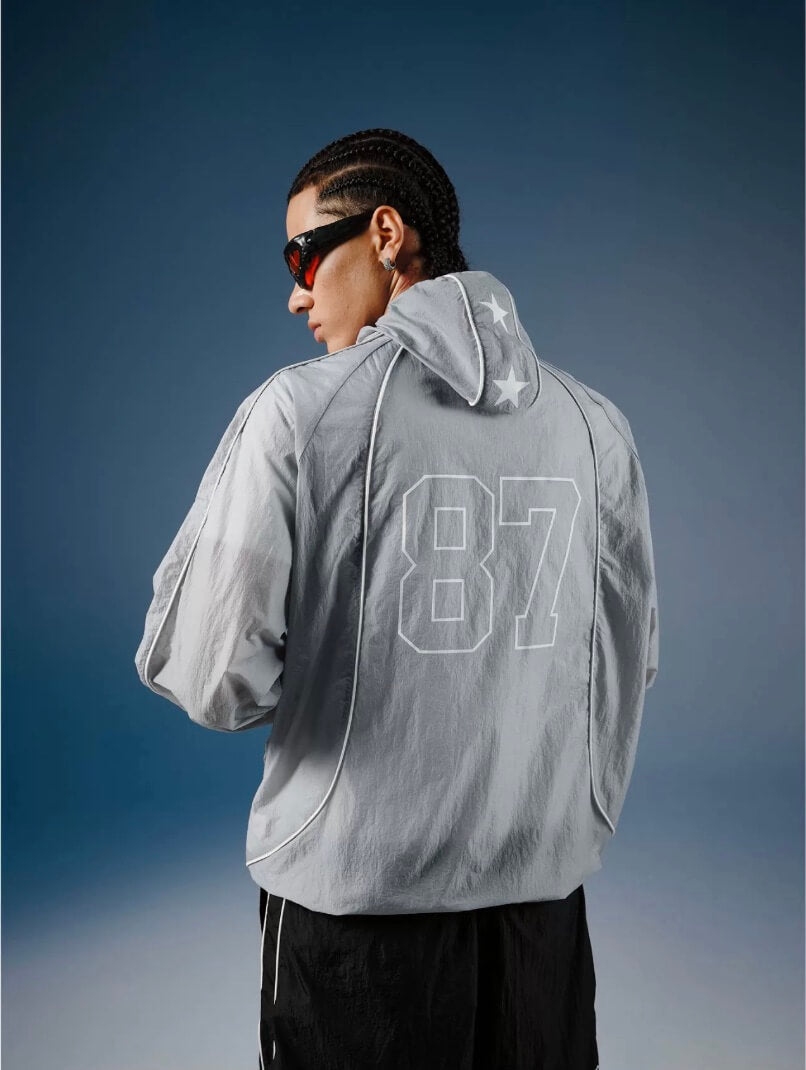 1807 Logo Star Print UV Protection Sports Track Jacket | Face 3 Face