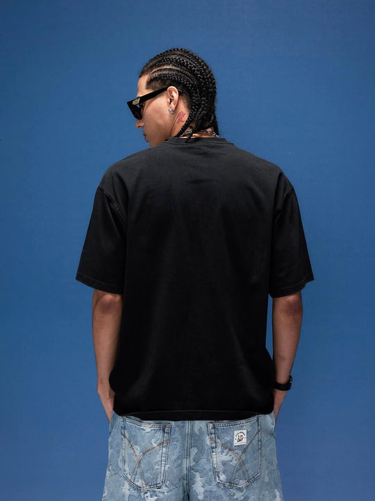 1807 I Love Graffiti Print Distressed Short Sleeve Tee | Face 3 Face