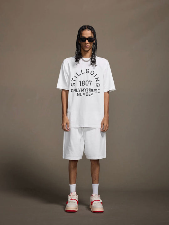 1807 Vintage Still Going Logo Print Short Sleeve Tee | Face 3 Face