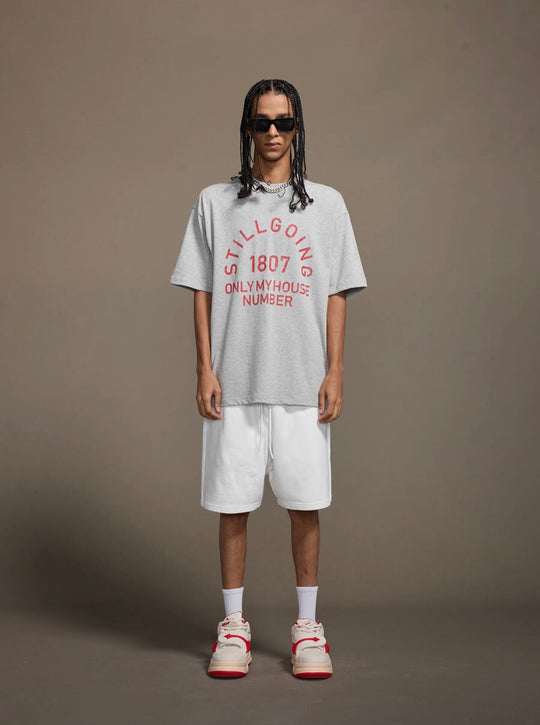 1807 Vintage Still Going Logo Print Short Sleeve Tee | Face 3 Face