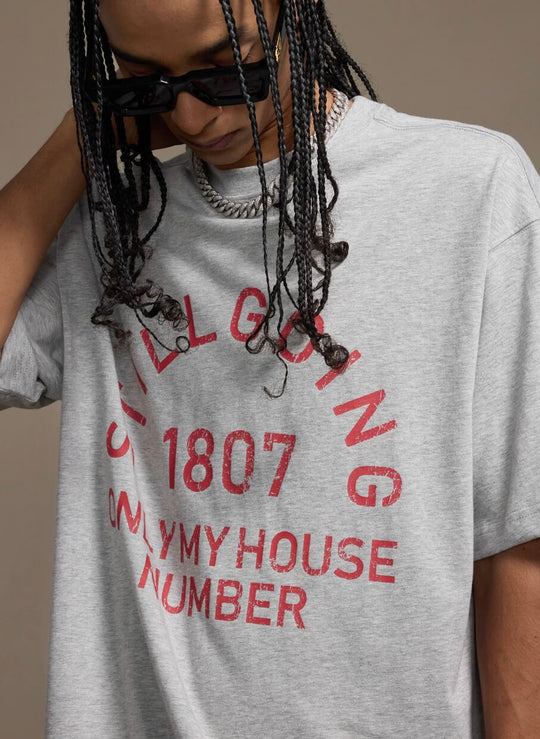 1807 Vintage Still Going Logo Print Short Sleeve Tee | Face 3 Face