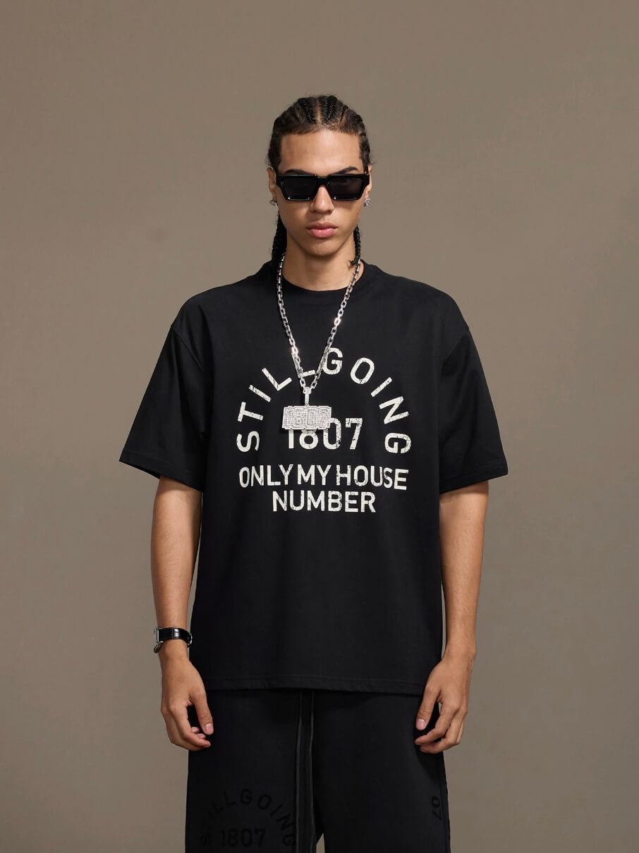 1807 Vintage Still Going Logo Print Short Sleeve Tee | Face 3 Face