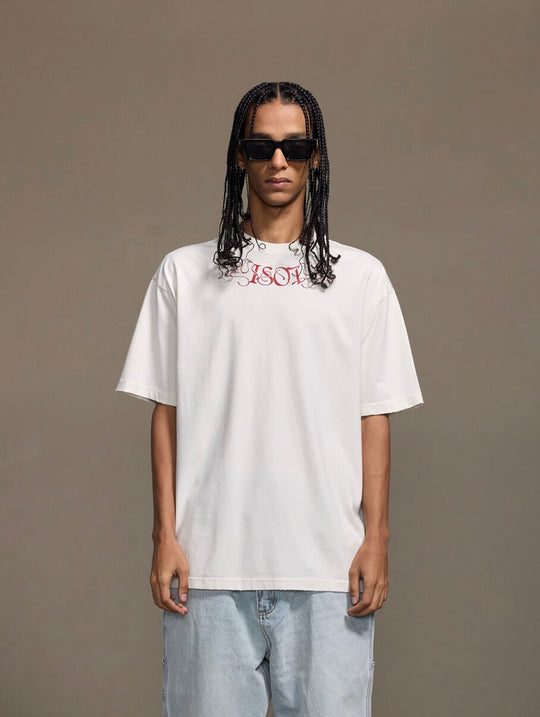 1807 Floral Message Logo 3D Print Distressed Short Sleeve Tee | Face 3 Face