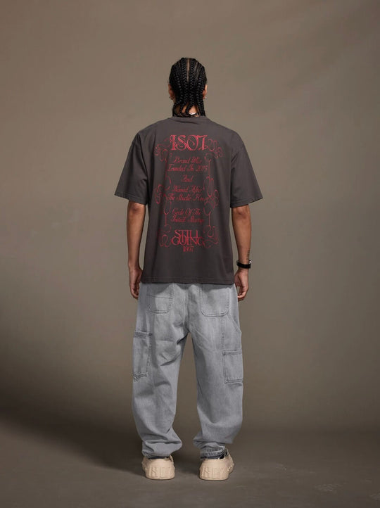 1807 Floral Message Logo 3D Print Distressed Short Sleeve Tee | Face 3 Face
