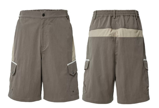 F2CE Color Block Patchwork Pocket Utility Shorts | Face 3 Face