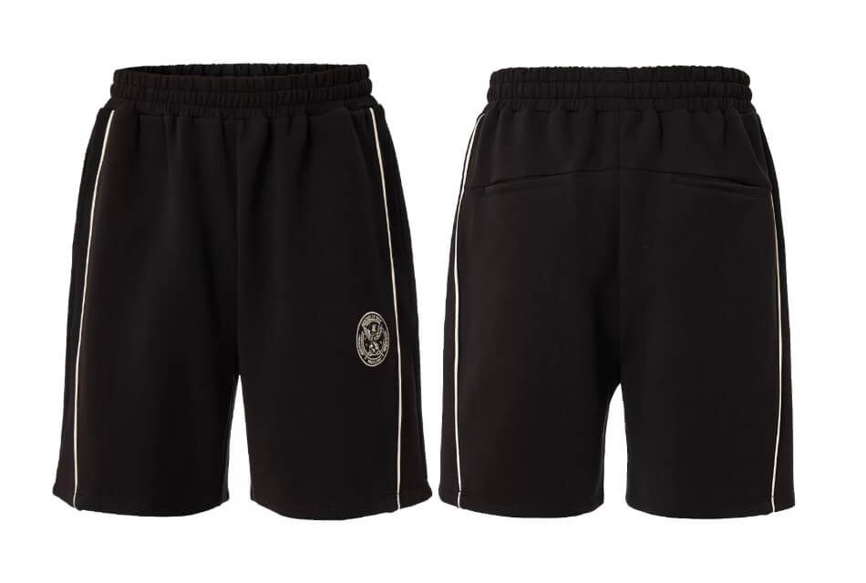 F2CE Badge Embroidered Side Stripe Sweat Shorts | Face 3 Face