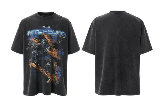 F2CE Galactic Flame Pegasus Vintage Heavy Wash Short Sleeve Tee | Face 3 Face