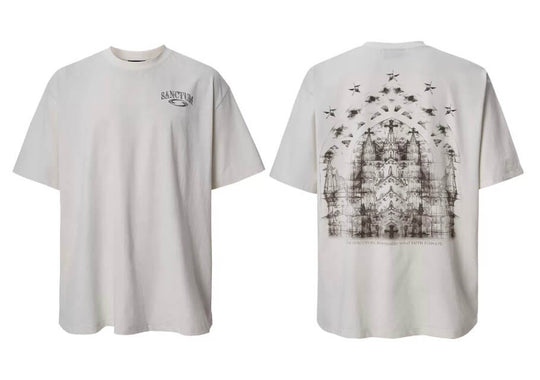 F2CE Church Graphic Print Washed Short Sleeve Tee | Face 3 Face