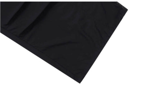1807 PU Leather Stripe Nylon Baggy Track Pants | Face 3 Face