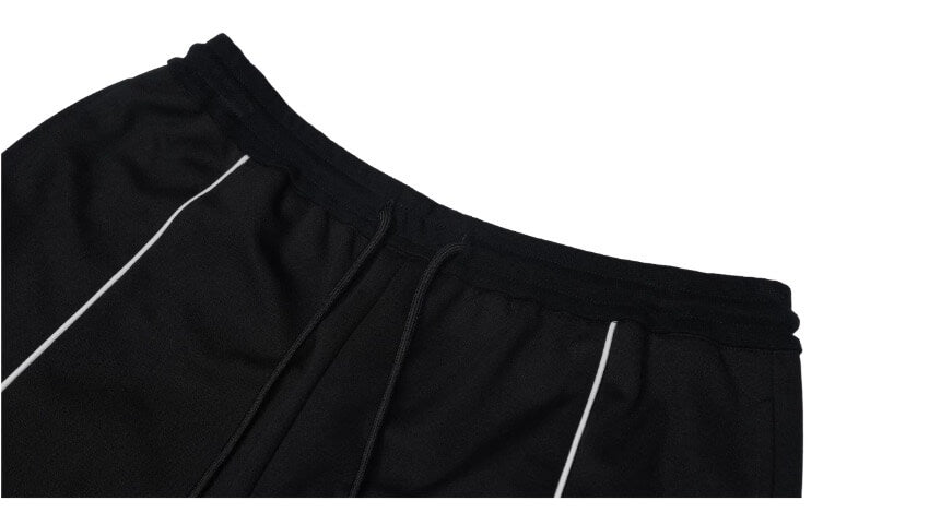 1807 Contrast Piping Sport Sweat Shorts | Face 3 Face