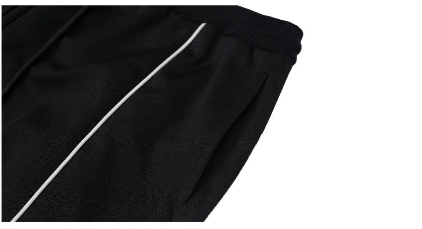 1807 Contrast Piping Sport Sweat Shorts | Face 3 Face