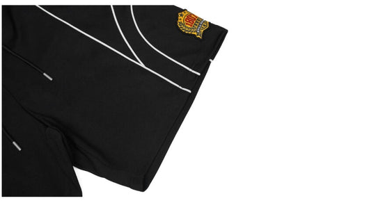 1807 Contrast Piping Sport Sweat Shorts | Face 3 Face