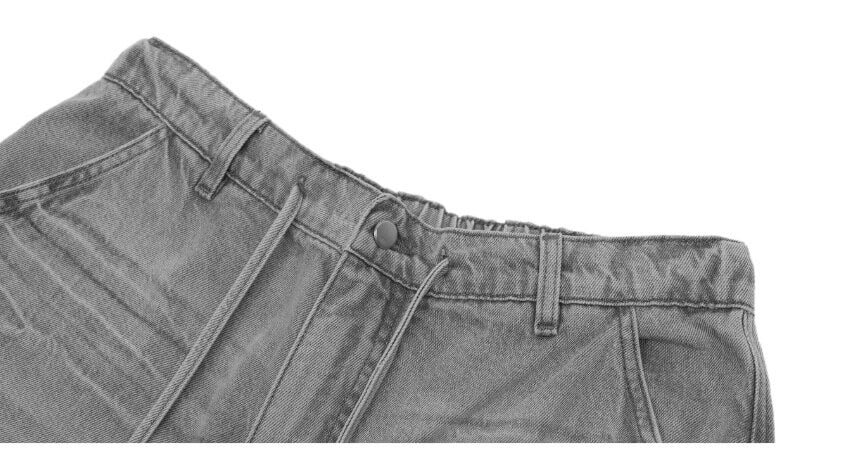 1807 Vintage Washed Distressed Denim Cargo Shorts | Face 3 Face