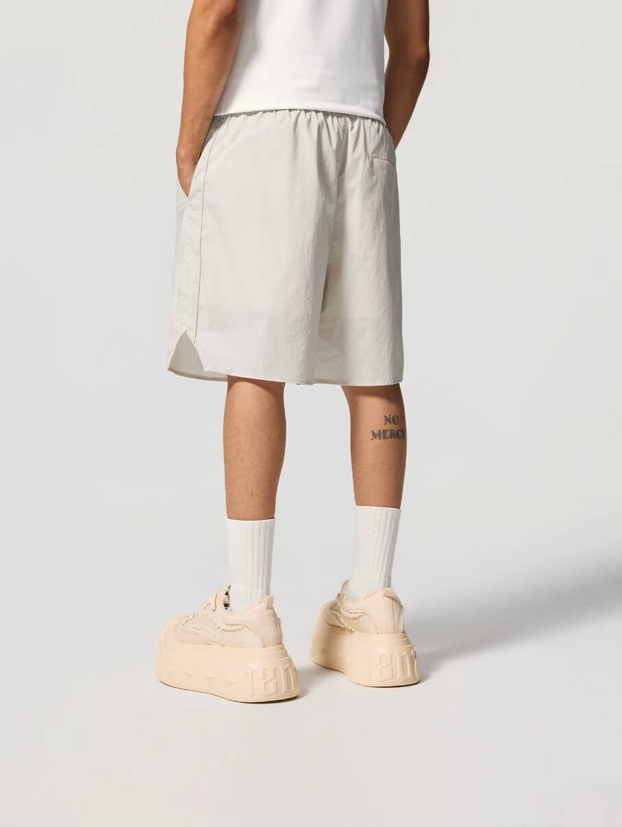 1807 Basic One Point Logo Nylon Shorts | Face 3 Face