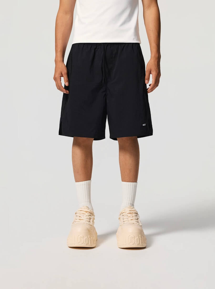 1807 Basic One Point Logo Nylon Shorts | Face 3 Face