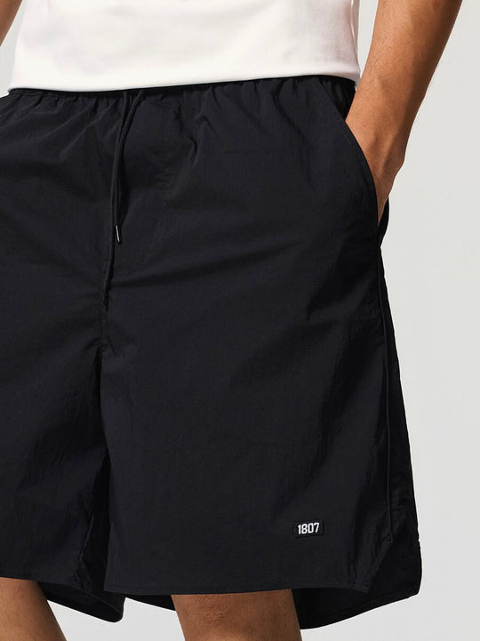1807 Basic One Point Logo Nylon Shorts | Face 3 Face