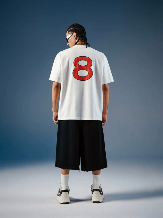 1807 Vintage Crown Print Distressed Short Sleeve Tee | Face 3 Face