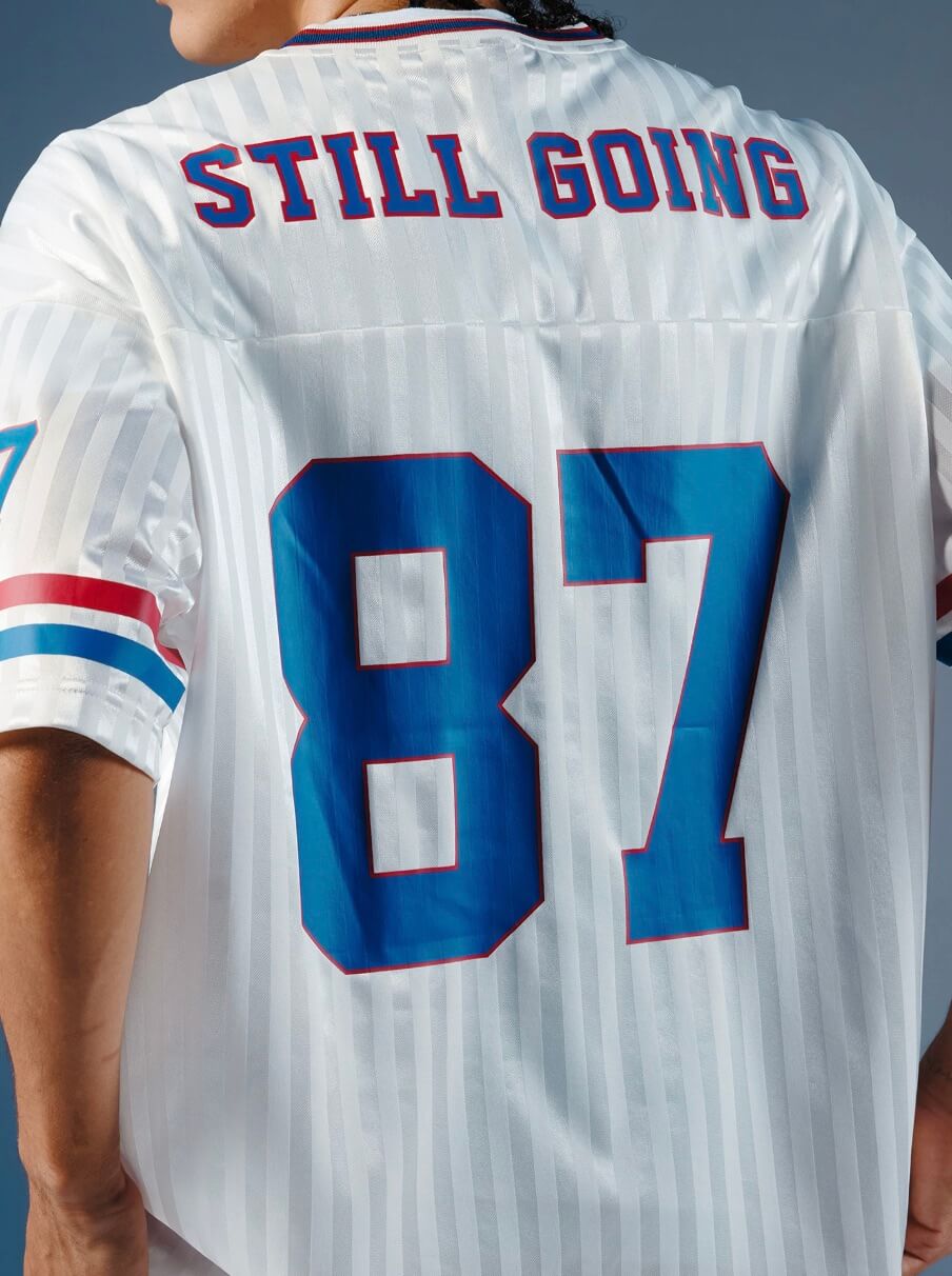 1807 Number Print Striped Short Sleeve Hockey Jersey | Face 3 Face