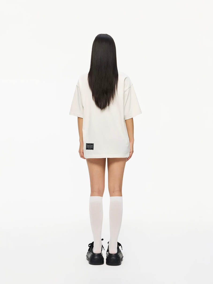 1807 BOXE Vintage Print Distressed Short Sleeve Tee | Face 3 Face