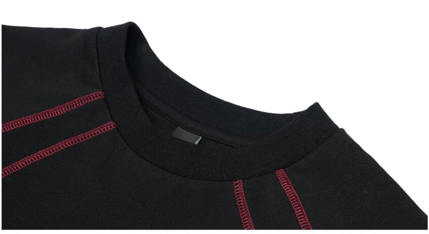 1807 Contrast Stitch Quick Dry Short Sleeve Tee | Face 3 Face