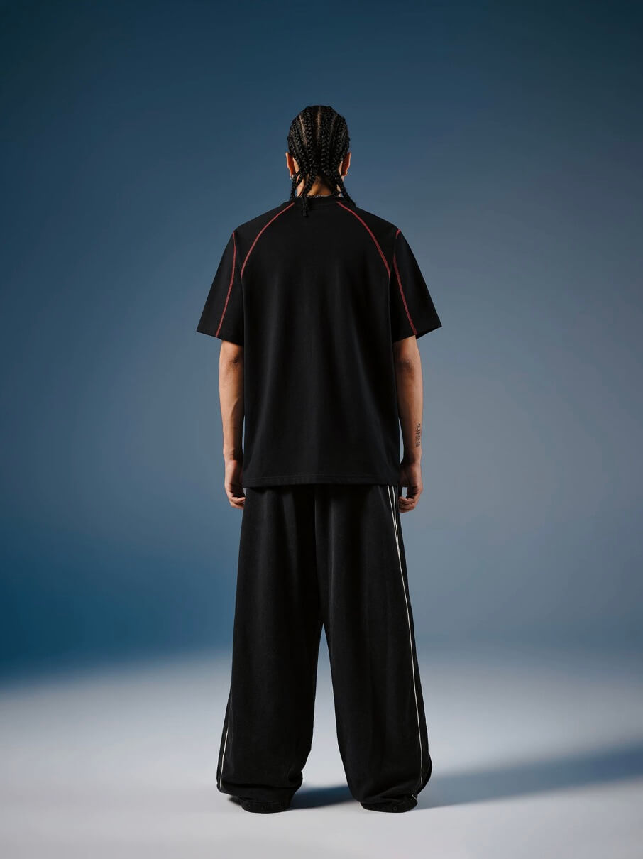 1807 Contrast Stitch Quick Dry Short Sleeve Tee | Face 3 Face