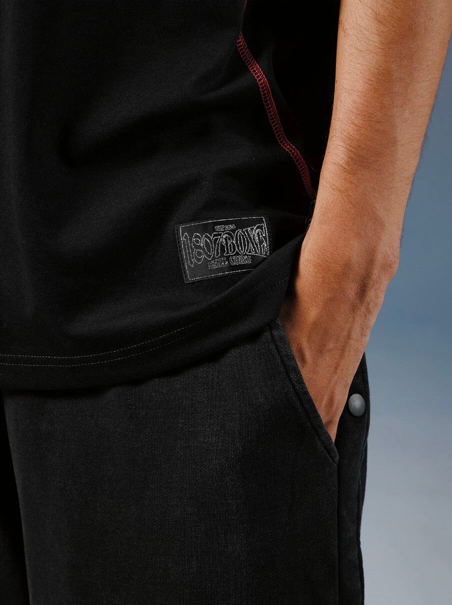 1807 Contrast Stitch Quick Dry Short Sleeve Tee | Face 3 Face