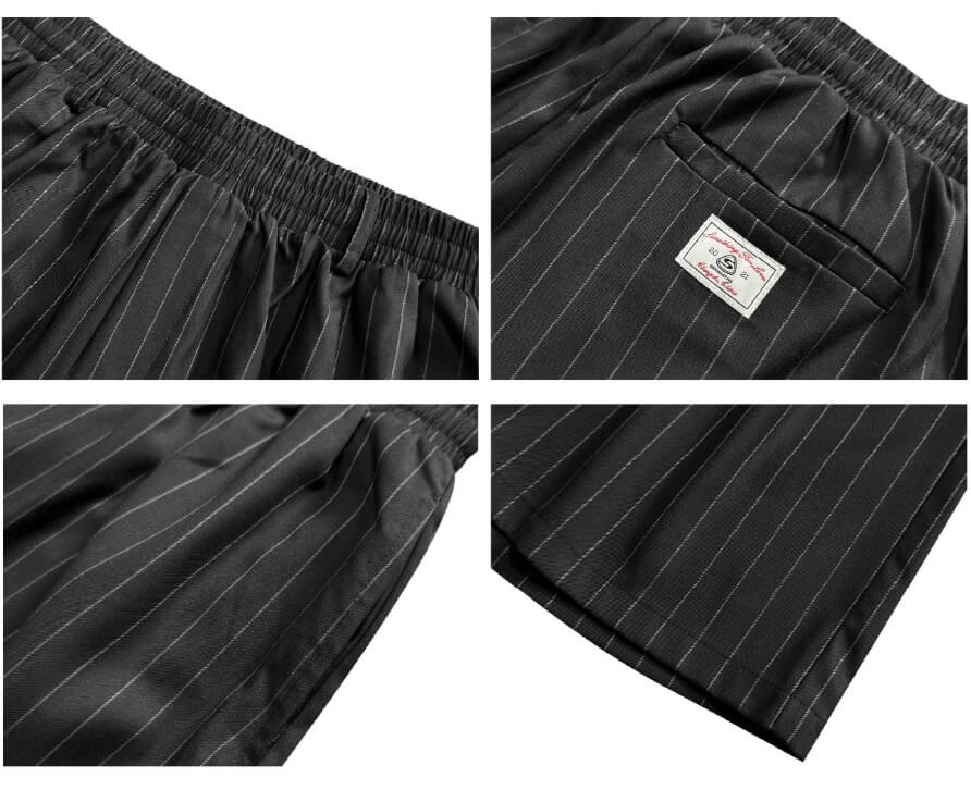 S45 Jacquard Stripe Baggy Suit Shorts