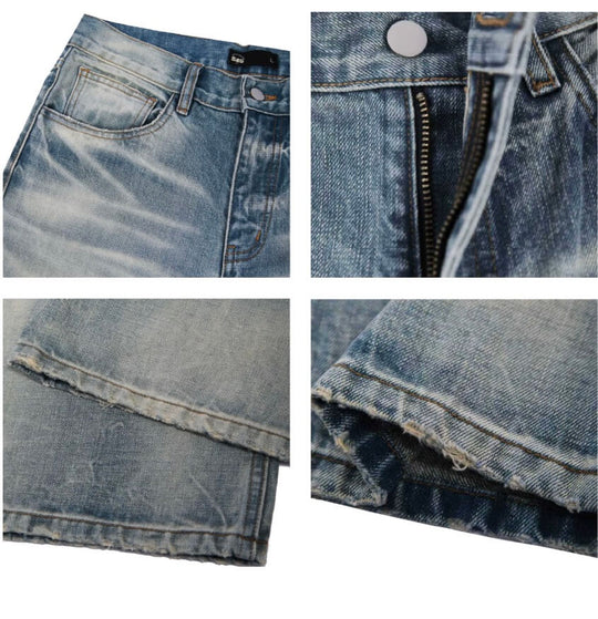 S45 Vintage Whisker Wash Distressed Jeans