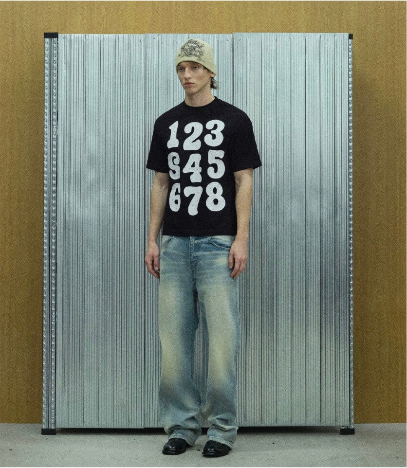 S45 Vintage Whisker Wash Distressed Jeans