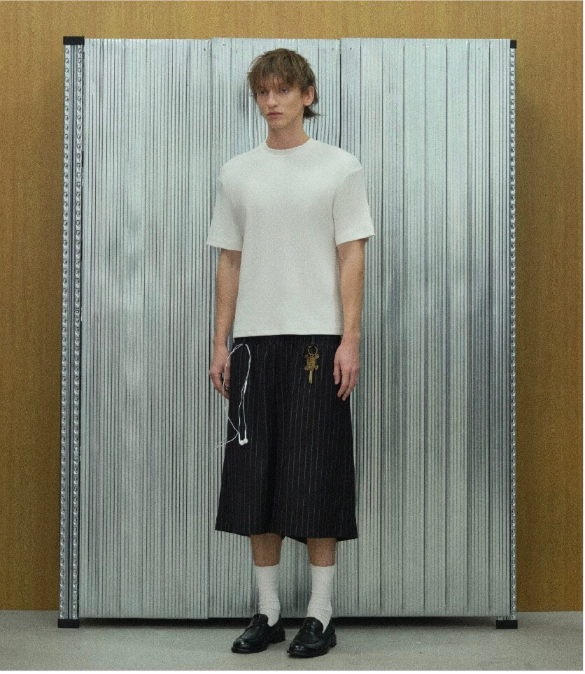 S45 Plain Ribbed Short Sleeve Tee | Face 3 Face