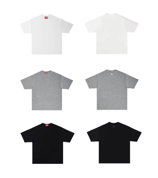 S45 Plain Ribbed Short Sleeve Tee | Face 3 Face