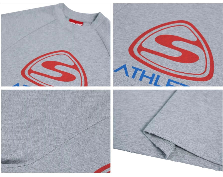 S45 Athletic Logo Distressed Raglan Short Sleeve Tee | Face 3 Face