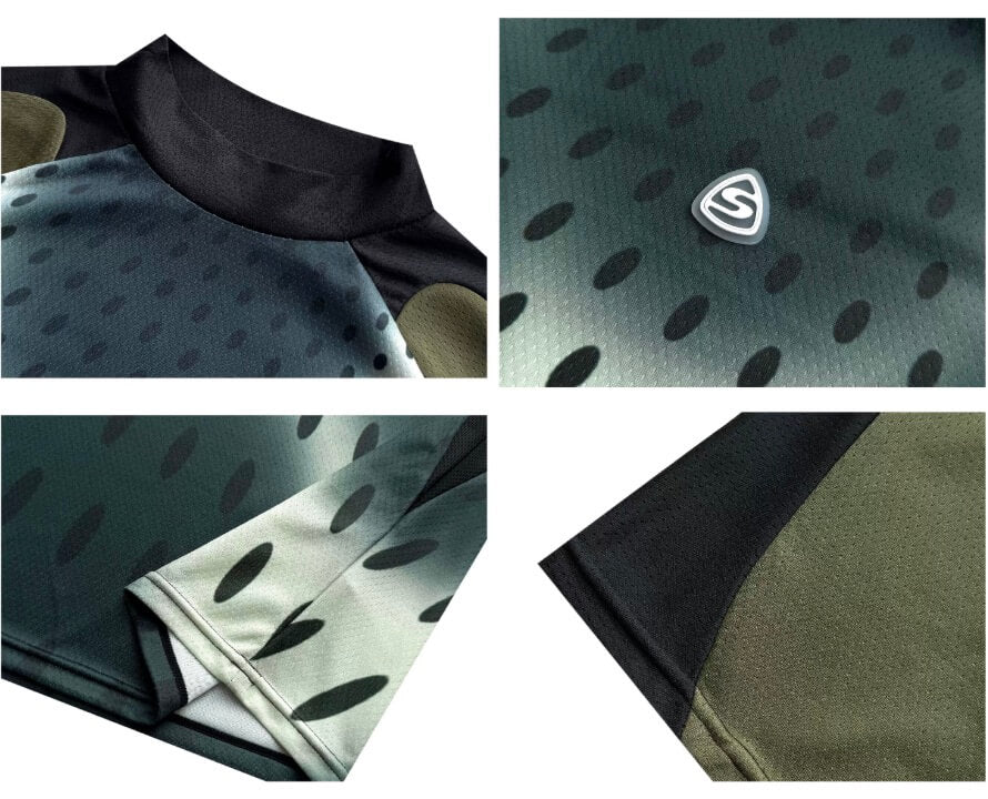 S45 Gradient Dot Mesh Short Sleeve Soccer Jersey | Face 3 Face