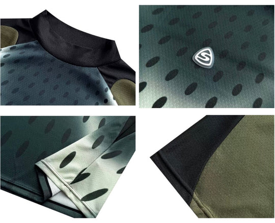 S45 Gradient Dot Mesh Short Sleeve Soccer Jersey | Face 3 Face