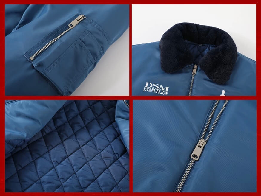 DSM x EVA Detachable Fur Collar MA-1 Jacket | Face 3 Face
