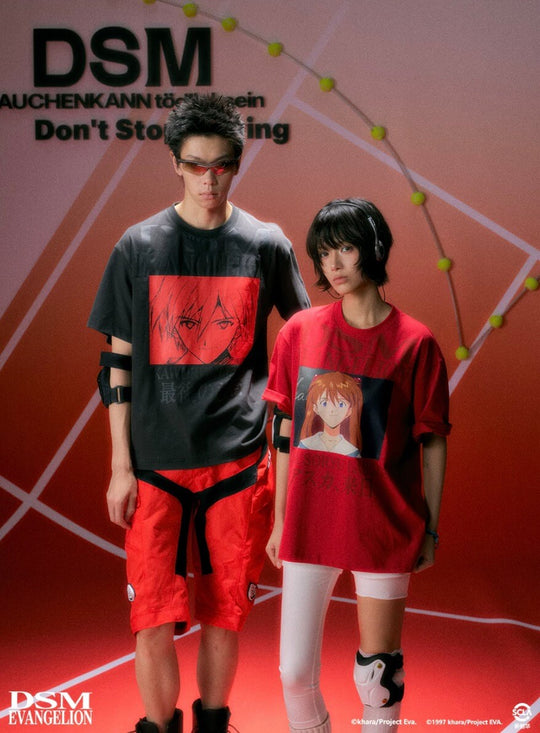 DSM x EVA Character Graphic Print Quick Dry Short Sleeve Tee