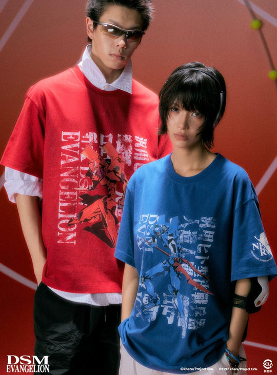 DSM x EVA Unit Graphic Print Washed Short Sleeve Tee