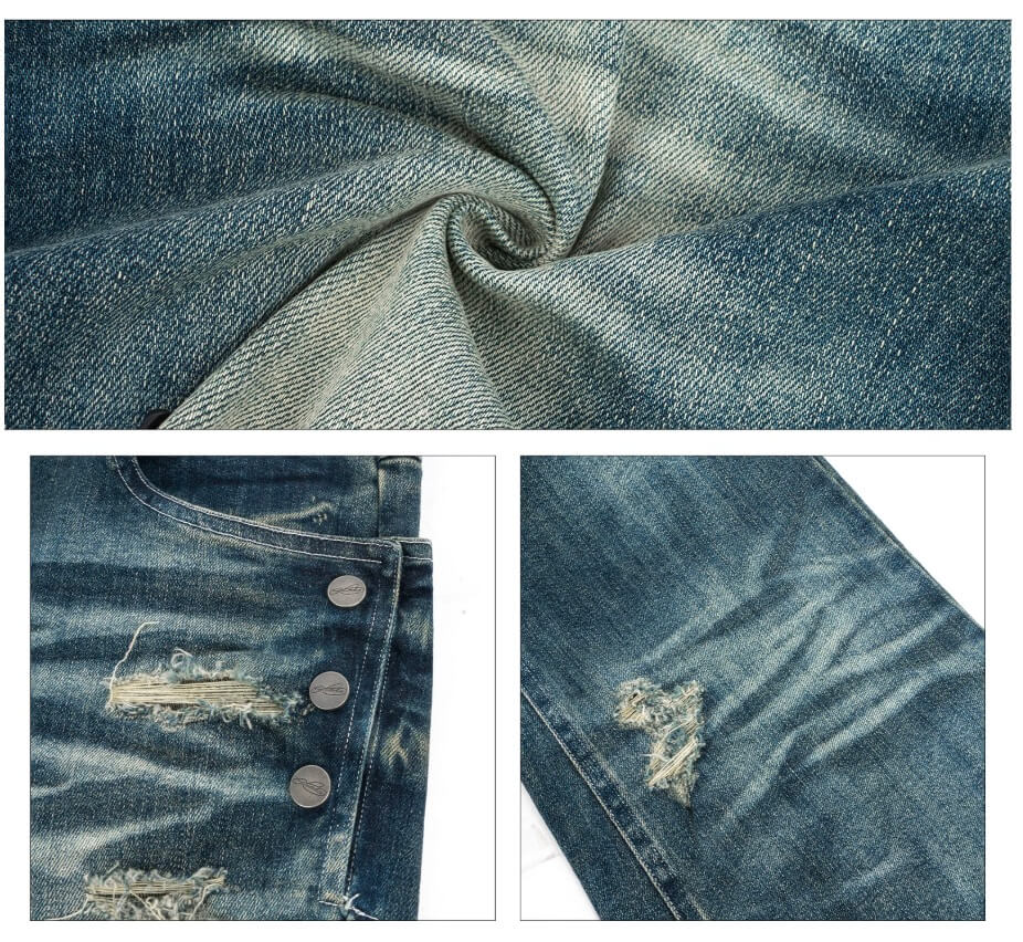 ANTIDOTE Stone Washed Ripped 3D Cut Jeans | Face 3 Face