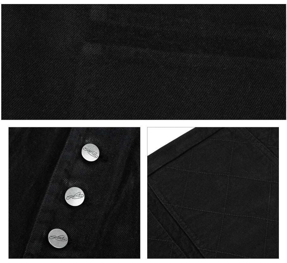 ANTIDOTE Brushed Waxed Studded Double Knee Cutoff Baggy Shorts | Face 3 Face