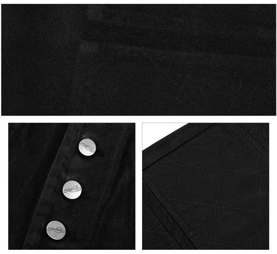 ANTIDOTE Brushed Waxed Studded Double Knee Cutoff Baggy Shorts | Face 3 Face