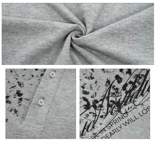ANTIDOTE Faded Leopard Print Short Sleeve Polo
