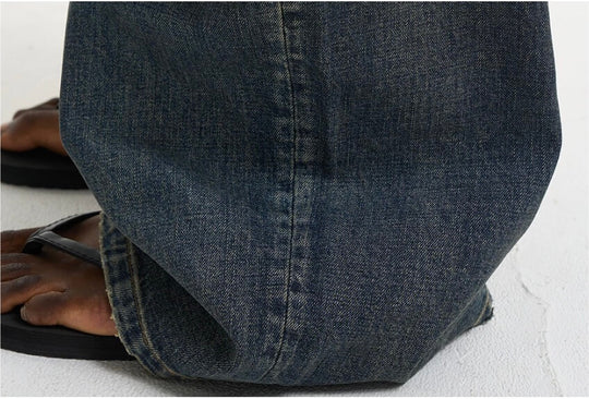EXITMODE BY BLIND NO PLAN Washed Pleated Baggy Jeans | Face 3 Face